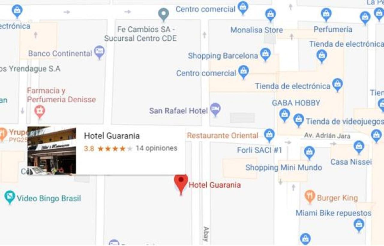 Hotel & Restaurante Guarania Ciudad del Este Exterior foto